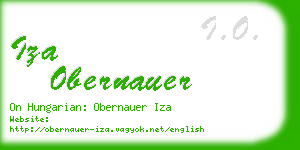 iza obernauer business card